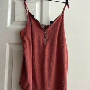 Light Pink Top with a Zipper